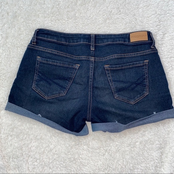 Aeropostale Midi Jean Shorts Size 2 - Picture 2 of 4